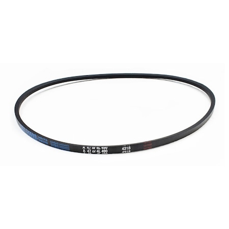 D&D A47/4L490 Classical V-Belt, 49 in Outside Length, 1/2 in Top Width, 1 Ribs A47/4L490